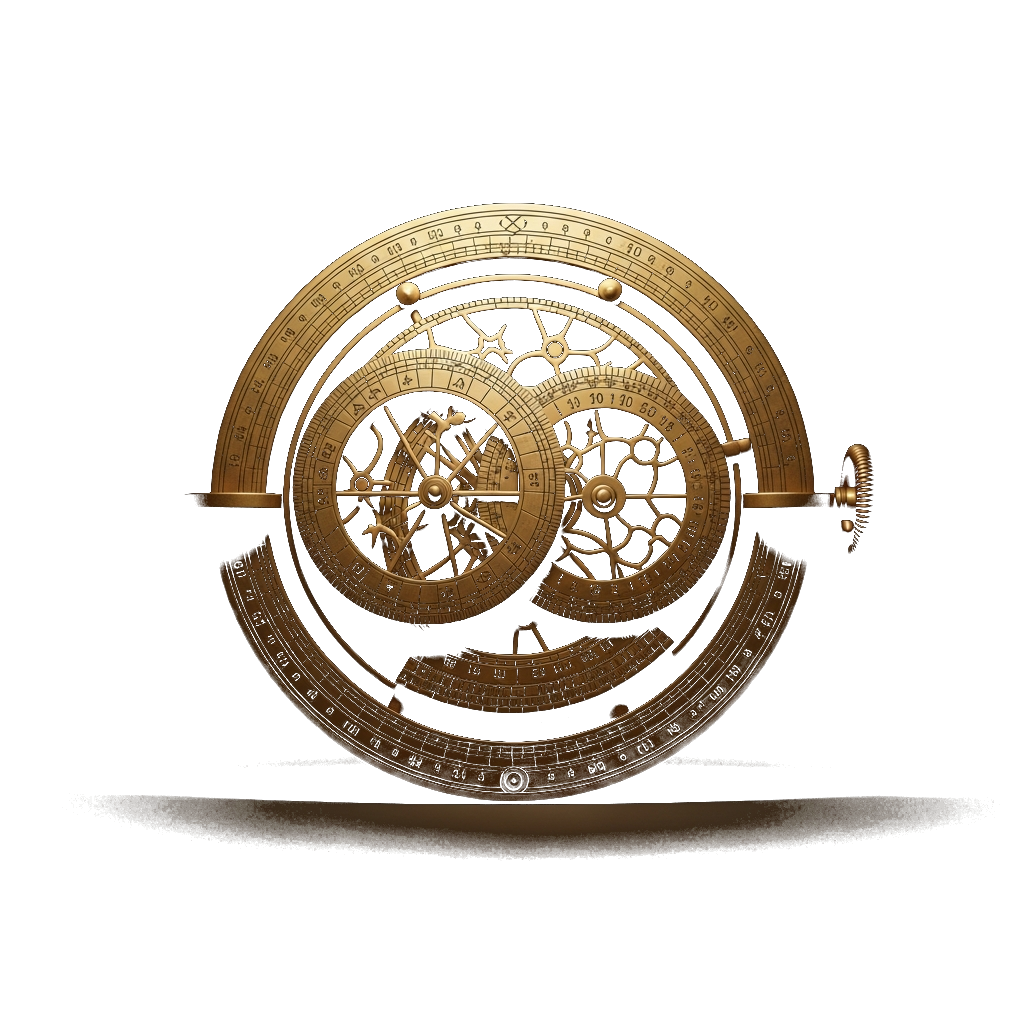 Brass astrolabe instrument